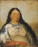 Mi-ne-kee-snk-te-ka Mink en vacker flicka - George Catlin — vy av konstverket