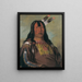 Mix-ke-mte-skin-na Iron Horn en krigare - George Catlin — inramlat konstverk på väggen