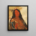 Nhee-ee-wo-tis Loup sur la colline Chef de la tribu - George Catlin — inramlat konstverk på väggen