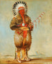 Rw-No-Way-Wh-Krah Loose Pipestem un Brave - George Catlin — vy av konstverket