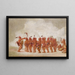 Danse des esclaves Sac et Fox - George Catlin — inramlat konstverk på väggen