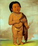 Tcha-As-Ka-Ding Petit-fils de Buffalo Bulls Back Fat - George Catlin — vy av konstverket
