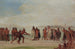 TchungKee, ett mandanspel som spelas med en ring och en pinne - George Catlin — vy av konstverket