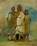 Tre indianer Rävar - George Catlin — vy av konstverket