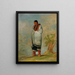 WaQuthEQua L'épouse des Bucks L'épouse de la baleine - George Catlin — inramlat konstverk på väggen