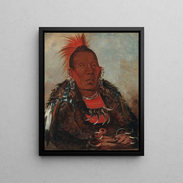 George Catlin - WahRoNeSah The Surrounder Chief of The Tribe.webp