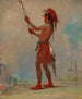 WeChshTaDoTa Red Man, en framstående bollspelare - George Catlin — vy av konstverket