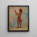 WeChshTaDoTa Red Man, en framstående bollspelare - George Catlin — inramlat konstverk på väggen