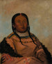 WiLohTahEehTchhTaMhNee Chose Rouge Qui Touche En Marchant Fille de Black Rock - George Catlin — vy av konstverket