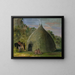 Lodge de Wichita couvert de prairie - George Catlin — inramlat konstverk på väggen