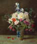 Vas av blommor - George Cochran Lambdin — vy av konstverket