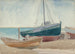 Båtar på stranden - George Copeland Ault — vy av konstverket