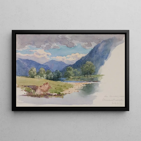 George Elbert Burr - The Conway near Llanrwst Wales.webp
