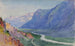 Le Rhône depuis le chemin vers Salvari, Suisse - George Elbert Burr — vy av konstverket