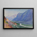 Le Rhône depuis le chemin vers Salvari, Suisse - George Elbert Burr — inramlat konstverk på väggen
