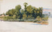 La Wye vid Wilton slott, Wales - George Elbert Burr — vy av konstverket