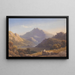 Snowdon från Llyn Nantlle, norra Wales - George Fennell Robson — inramlat konstverk på väggen