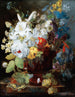 Naturtavla med blommor - George Frederik Ziesel — vy av konstverket