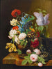 Vas av blommor - George Frederik Ziesel — vy av konstverket