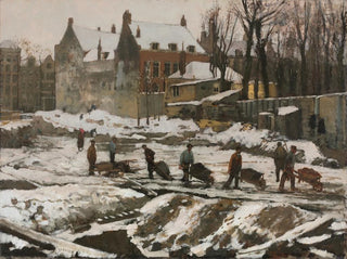 George Hendrik Breitner - Construction Site in Amsterdam.webp
