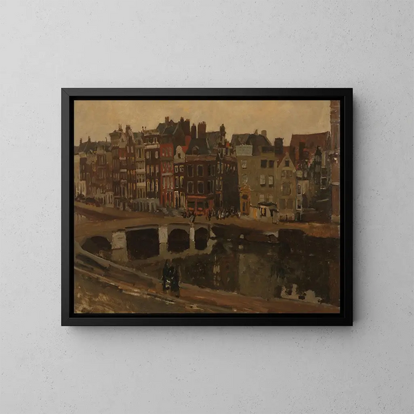 Le Rokin Amsterdam - George Hendrik Breitner — inramlat konstverk på väggen