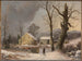 vinterlandskap - George Henry Durrie — vy av konstverket