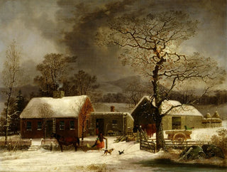 George Henry Durrie - Winter Scene in New Haven Connecticut.webp