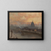 Pont des Frères Noirs au petit matin - George Hyde Pownall — inramlat konstverk på väggen