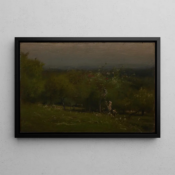 Verger de pommiers - George Inness — inramlat konstverk på väggen