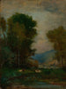 Vaches au bord d'un ruisseau - George Inness — vy av konstverket