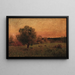 kor i ett fält - George Inness — inramlat konstverk på väggen