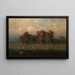Durham, Connecticut - George Inness — inramlat konstverk på väggen