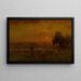 Lueur du soir - George Inness — inramlat konstverk på väggen