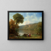 Lac Nemi - George Inness — inramlat konstverk på väggen