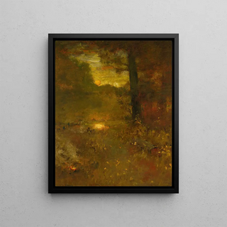 George Inness - Landscape At Sundown The Close Of Day.webp