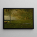 Landskap med boskap i stormen - George Inness — inramlat konstverk på väggen