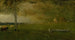 Landskap med boskap i stormen - George Inness — vy av konstverket
