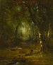 Landskapsbild med jägare - George Inness — vy av konstverket
