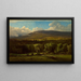 Medway, Massachusetts - George Inness — inramlat konstverk på väggen