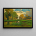 Oktober - George Inness — inramlat konstverk på väggen