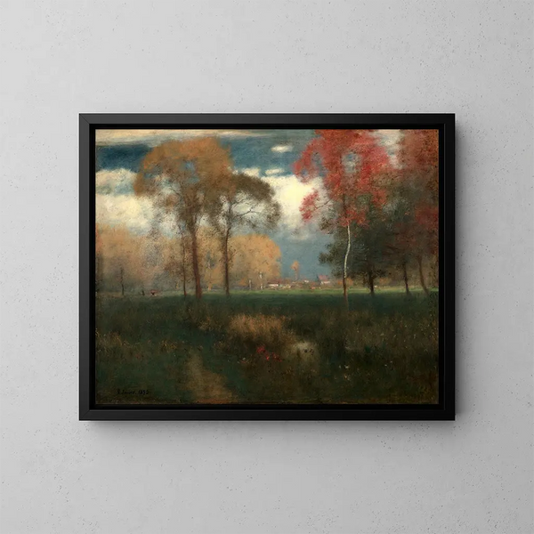 en solig höstdag - George Inness — inramlat konstverk på väggen