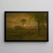 Soluppgång - George Inness — inramlat konstverk på väggen