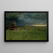 La Ferme solitaire Nantucket - George Inness — inramlat konstverk på väggen
