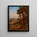 Vallée près de Pérouse - George Inness — inramlat konstverk på väggen