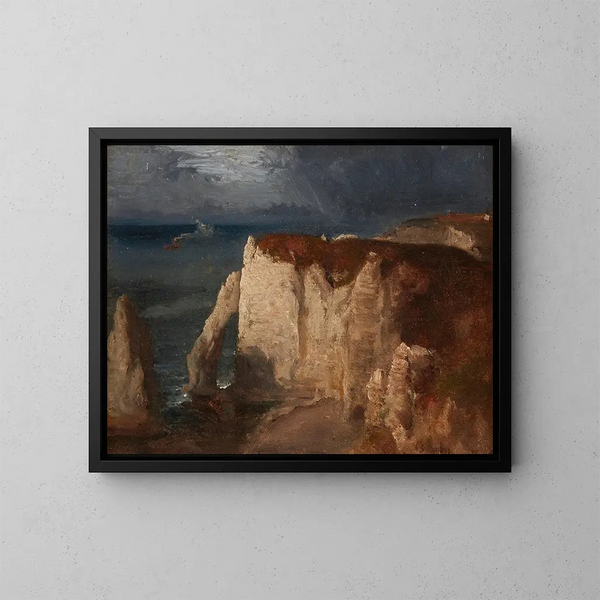 Étretat - George Inness — inramlat konstverk på väggen