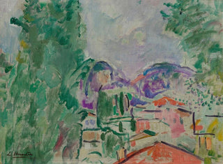 George Leslie Hunter - Rooftops South of France.webp