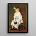La robe à pois - George Luks — inramlat konstverk på väggen