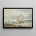 Bateaux - George Morland — inramlat konstverk på väggen