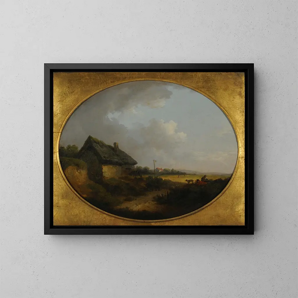 Landskap - George Morland — inramlat konstverk på väggen