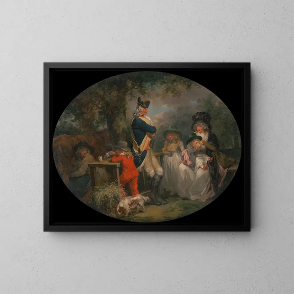 Parc de St James - George Morland — inramlat konstverk på väggen